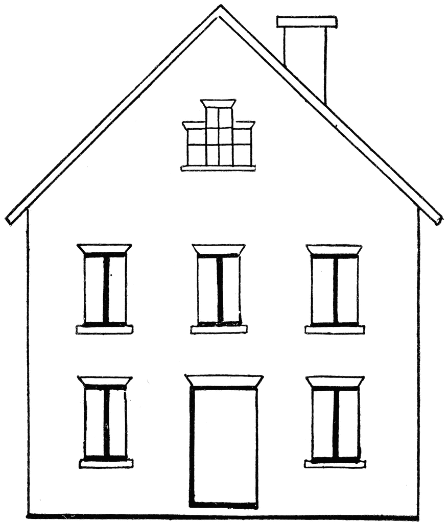 Coloring page: House (Buildings and Architecture) #66447 - Free Printable Coloring Pages