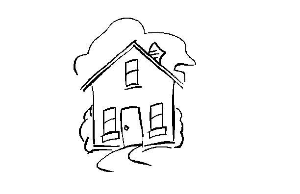 Coloring page: House (Buildings and Architecture) #66449 - Free Printable Coloring Pages