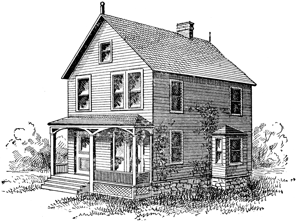 Coloring page: House (Buildings and Architecture) #66463 - Printable coloring pages