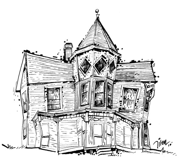 Coloring page: House (Buildings and Architecture) #66469 - Printable coloring pages