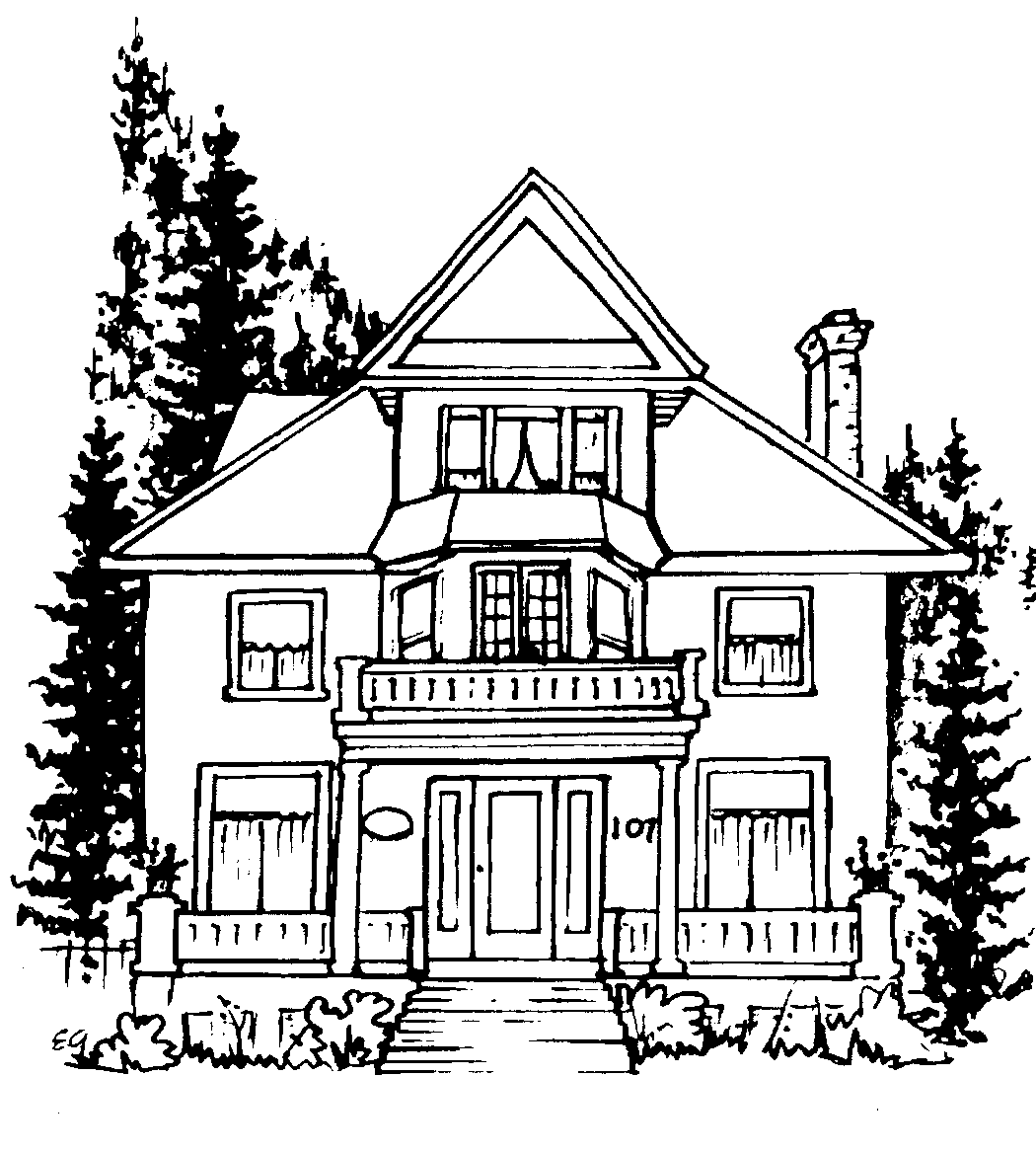 Coloring page: House (Buildings and Architecture) #66509 - Free Printable Coloring Pages