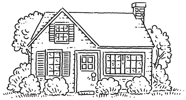 Coloring page: House (Buildings and Architecture) #66513 - Free Printable Coloring Pages
