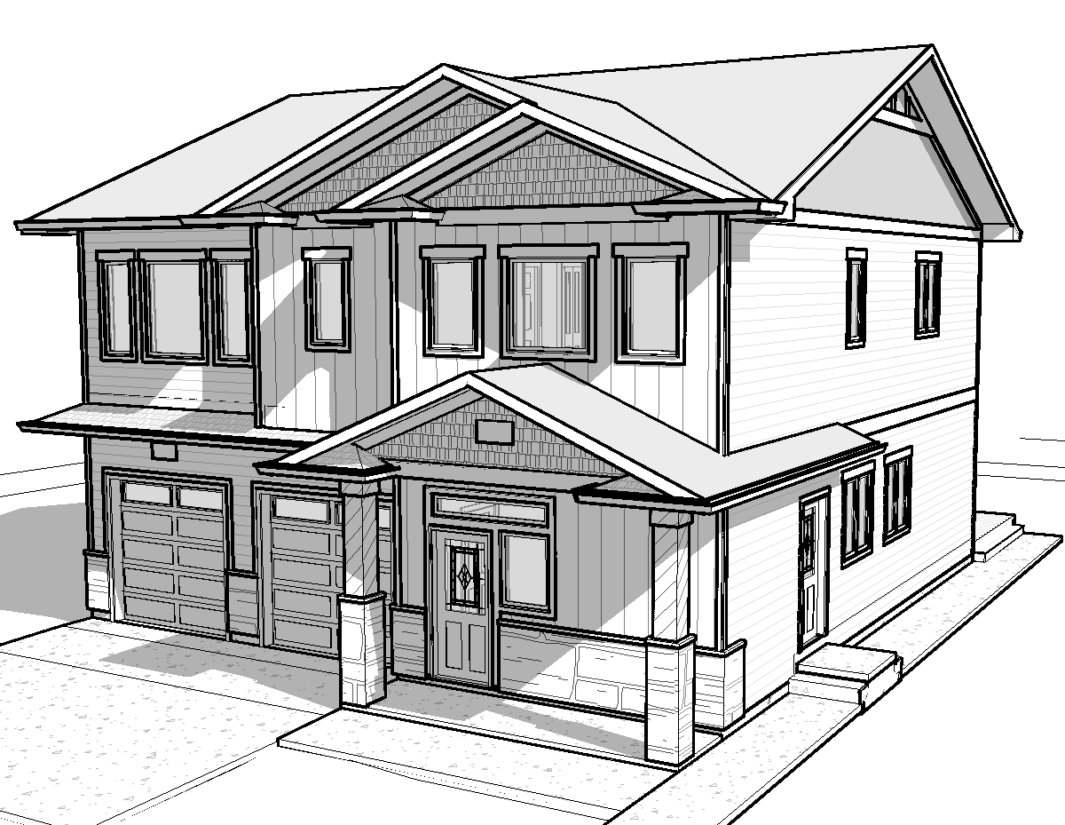 Modern House Plan Drawing