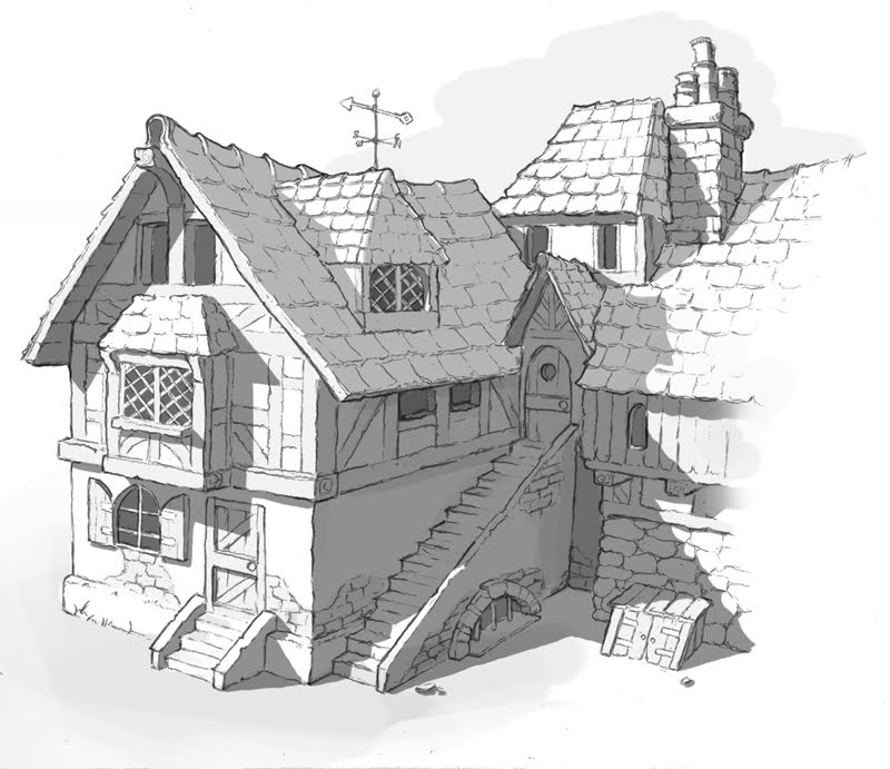 Coloring page: House (Buildings and Architecture) #66548 - Free Printable Coloring Pages