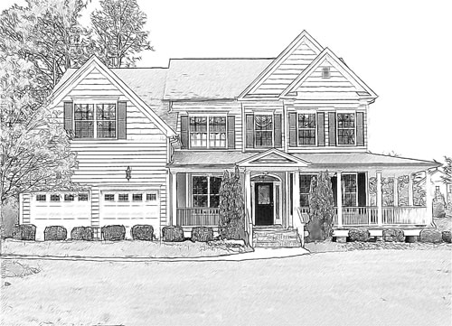 Coloring page: House (Buildings and Architecture) #66551 - Printable coloring pages
