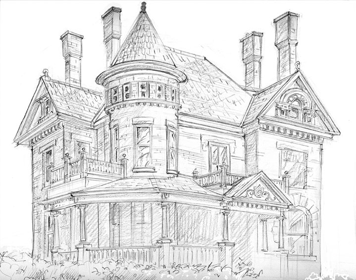 Coloring page: House (Buildings and Architecture) #66580 - Free Printable Coloring Pages