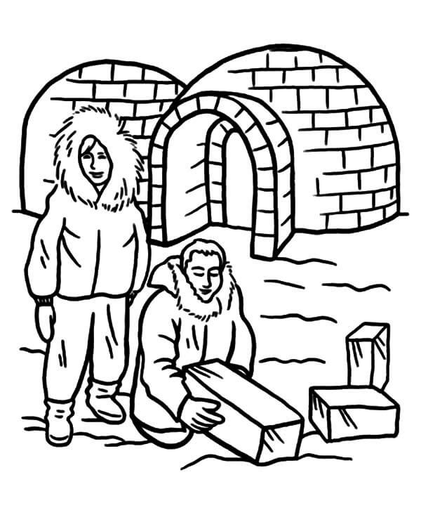 Free printable Igloo coloring page #179799 from Buildings and Architecture collection
