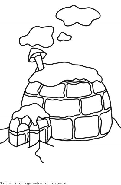 Coloring page: Igloo (Buildings and Architecture) #61634 - Free Printable Coloring Pages