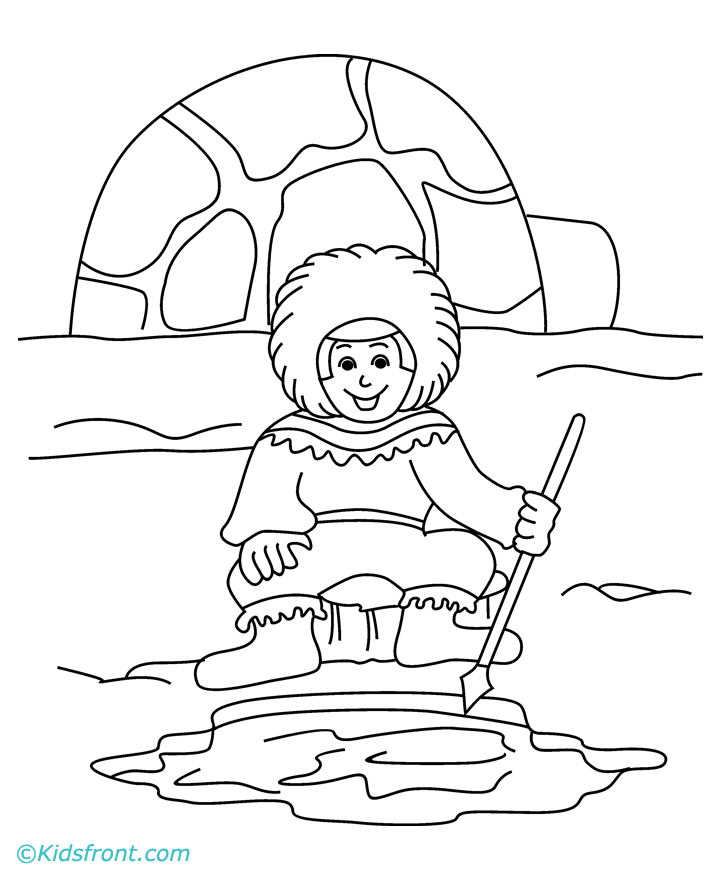 Coloring page: Igloo (Buildings and Architecture) #61657 - Free Printable Coloring Pages