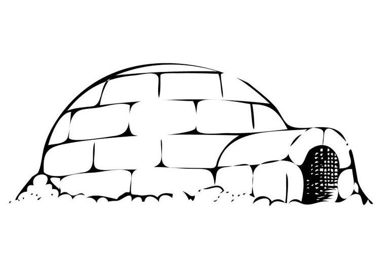 Coloring page: Igloo (Buildings and Architecture) #61660 - Free Printable Coloring Pages