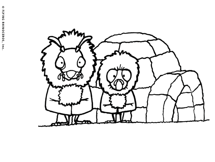 Coloring page: Igloo (Buildings and Architecture) #61683 - Free Printable Coloring Pages