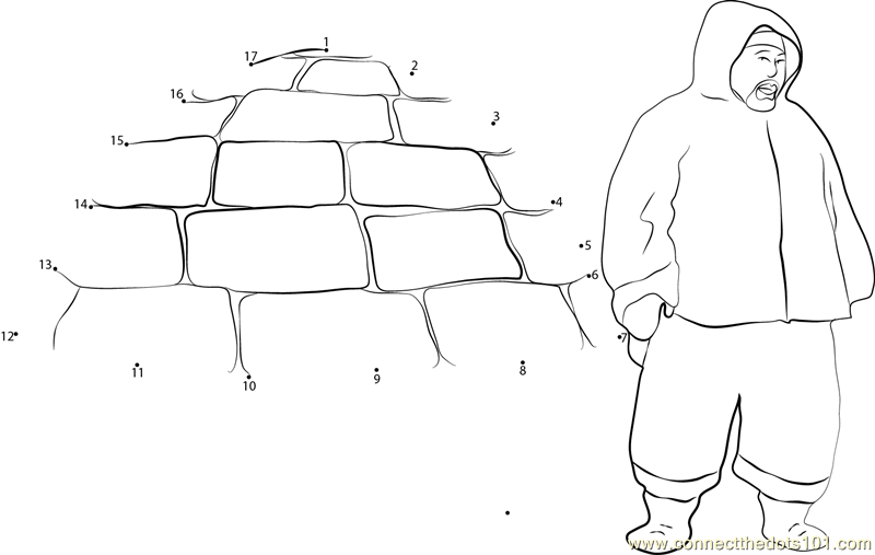 Coloring page: Igloo (Buildings and Architecture) #61688 - Free Printable Coloring Pages