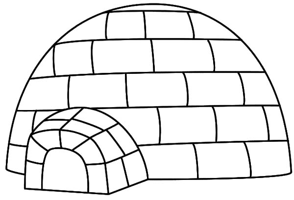 Coloring page: Igloo (Buildings and Architecture) #61695 - Free Printable Coloring Pages