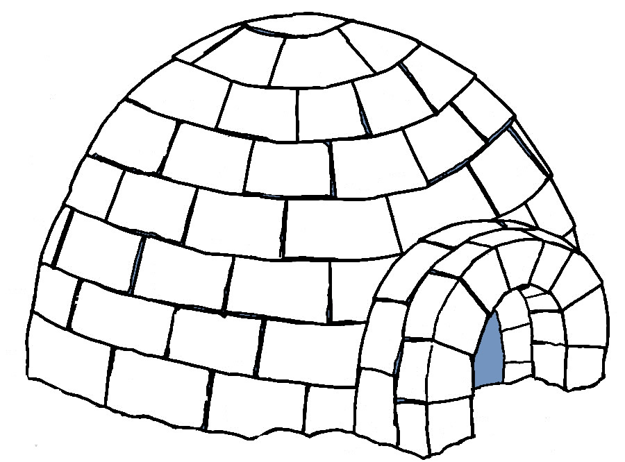 Coloring page: Igloo (Buildings and Architecture) #61729 - Free Printable Coloring Pages