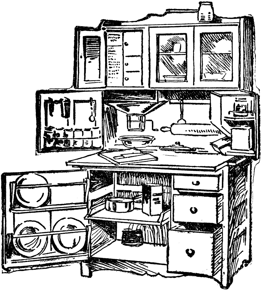Coloring page: Kitchen room (Buildings and Architecture) #63628 - Free Printable Coloring Pages