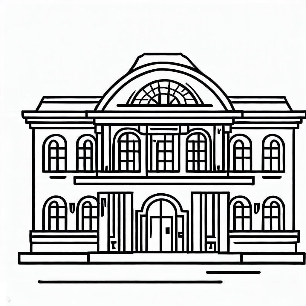 Free printable Library coloring page #191367 from Buildings and Architecture collection