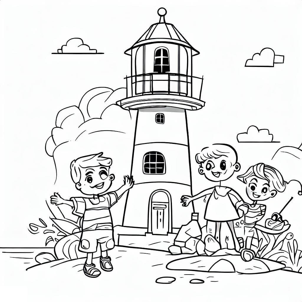 Free printable Lighthouse coloring page #188007 from Buildings and Architecture collection Free printable Lighthouse coloring page #188007 from Buildings and Architecture collection