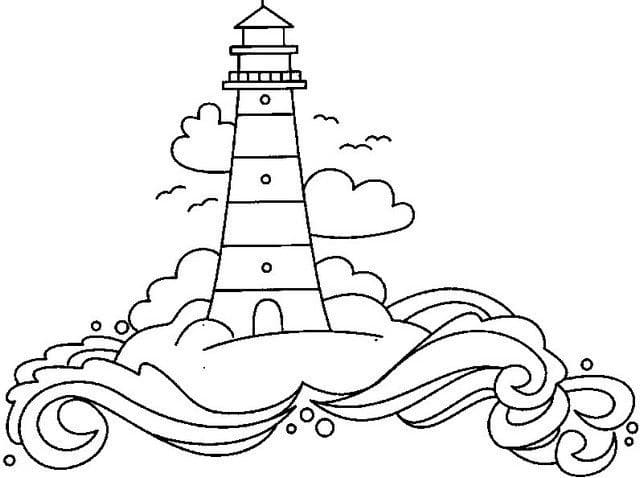 Free printable Lighthouse coloring page #188031 from Buildings and Architecture collection Free printable Lighthouse coloring page #188031 from Buildings and Architecture collection