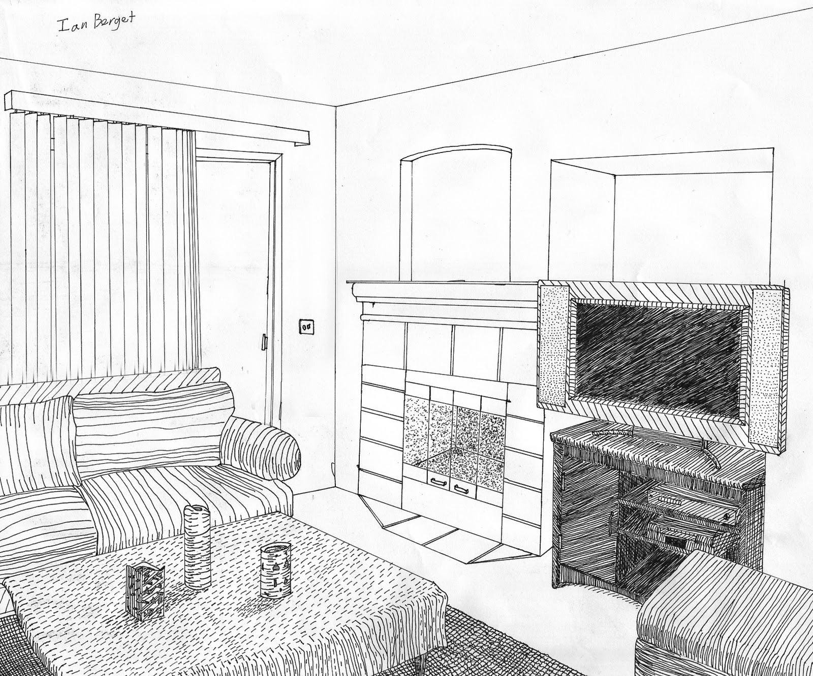 Coloring page: Living room (Buildings and Architecture) #66378 - Free Printable Coloring Pages