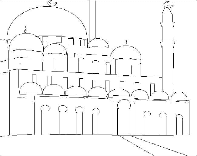 Free printable Mosque coloring page #218426 from Buildings and Architecture collection Free printable Mosque coloring page #218426 from Buildings and Architecture collection