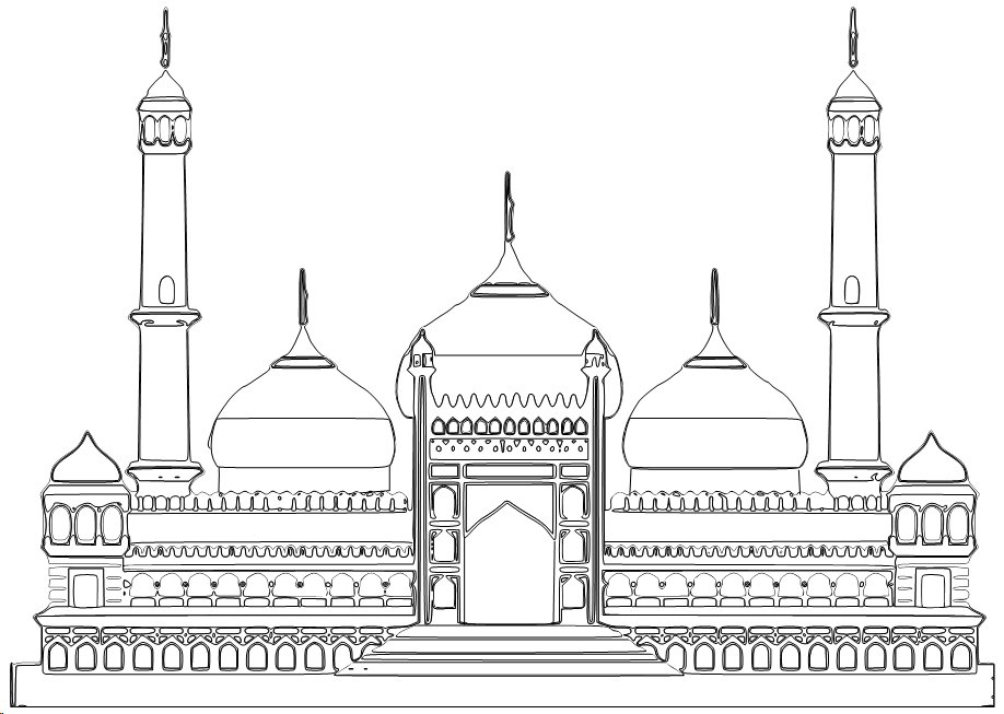Coloring page: Mosque (Buildings and Architecture) #64512 - Free Printable Coloring Pages