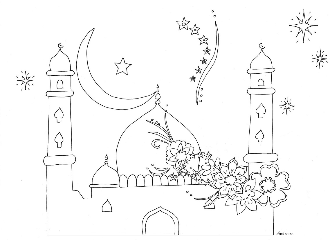 Coloring page: Mosque (Buildings and Architecture) #64515 - Free Printable Coloring Pages