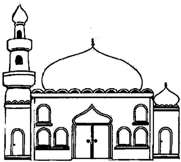 Coloring page: Mosque (Buildings and Architecture) #64516 - Free Printable Coloring Pages