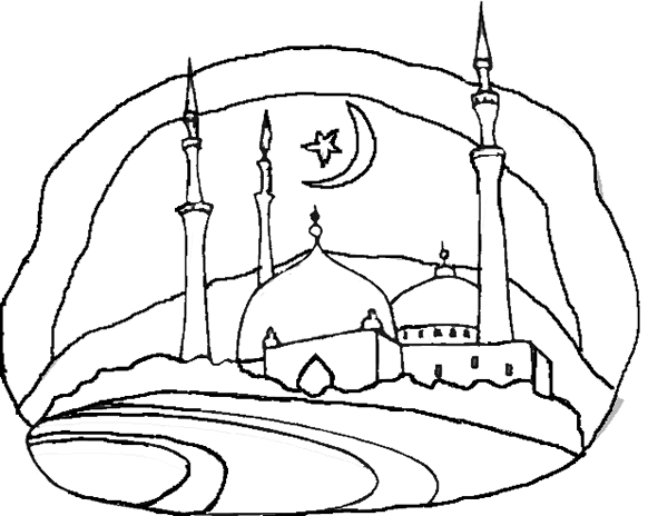 Coloring page: Mosque (Buildings and Architecture) #64528 - Free Printable Coloring Pages