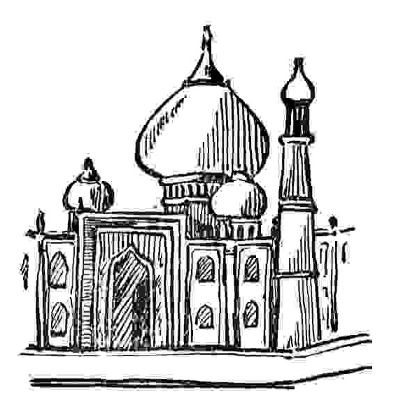 Coloring page: Mosque (Buildings and Architecture) #64535 - Free Printable Coloring Pages