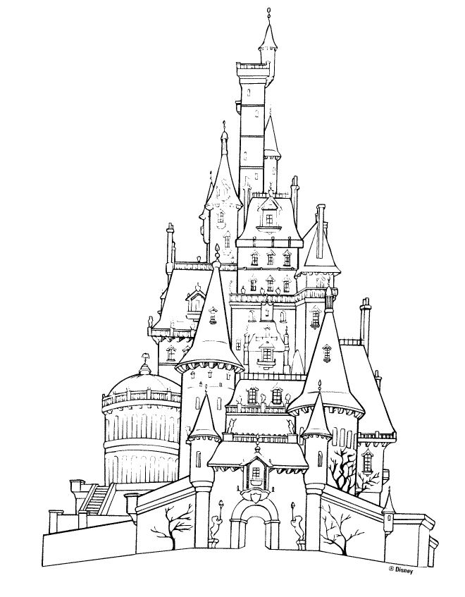 Coloring page: Palace (Buildings and Architecture) #62528 - Free Printable Coloring Pages