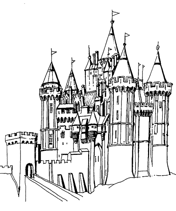Coloring page: Palace (Buildings and Architecture) #62670 - Free Printable Coloring Pages