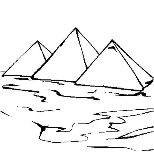 Free printable Pyramid coloring page #190979 from Buildings and Architecture collection