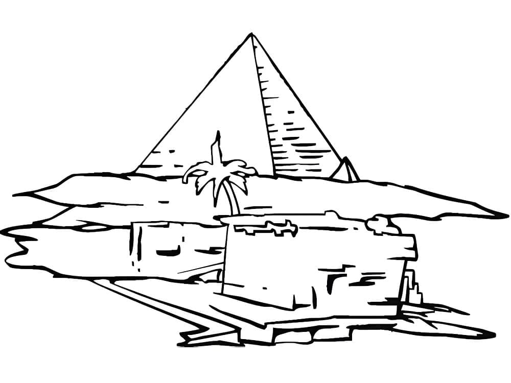 Free printable Pyramid coloring page #190993 from Buildings and Architecture collection