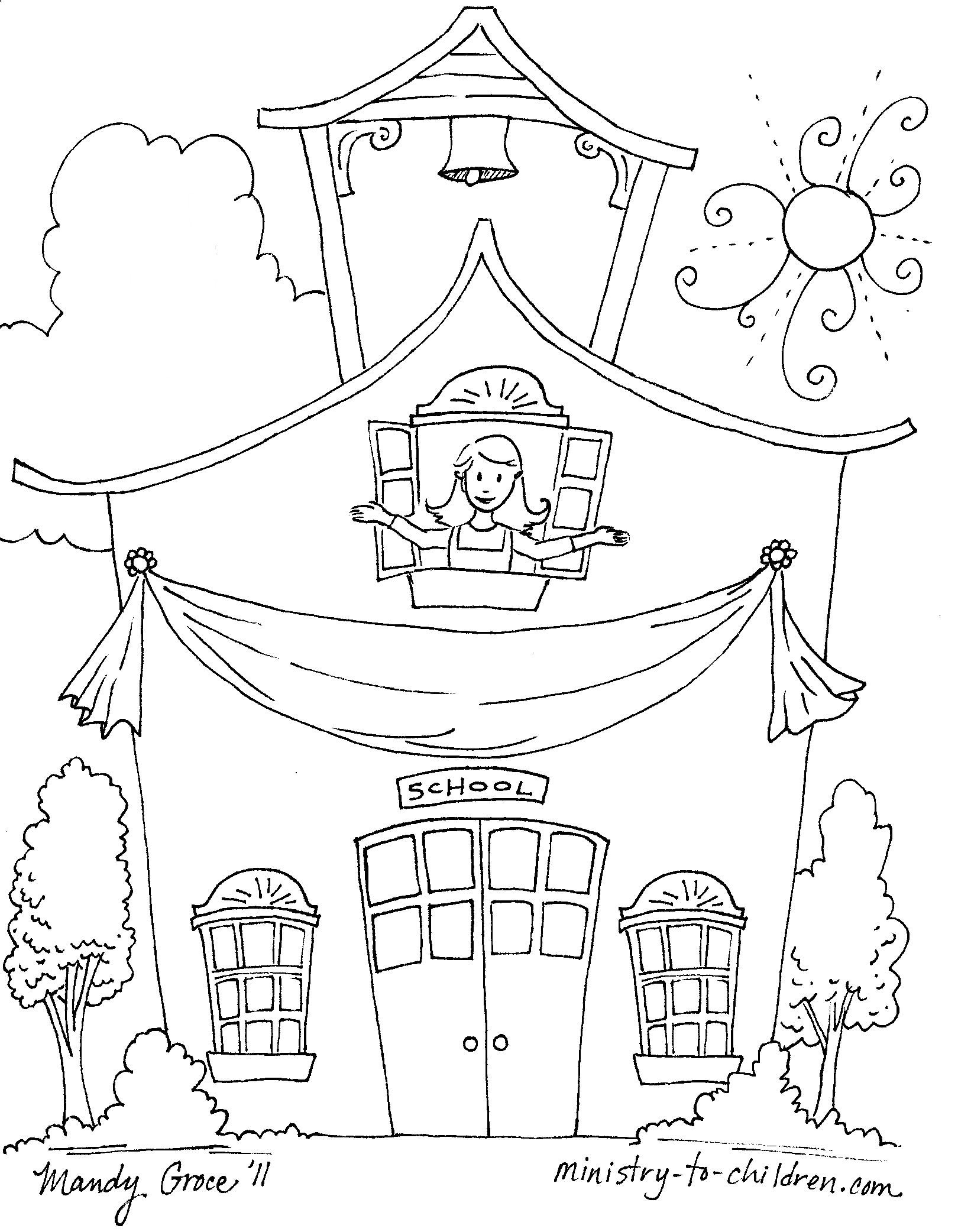 first day of pre k coloring pages