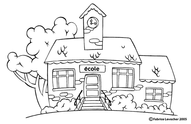 Coloring page: School (Buildings and Architecture) #64050 - Free Printable Coloring Pages