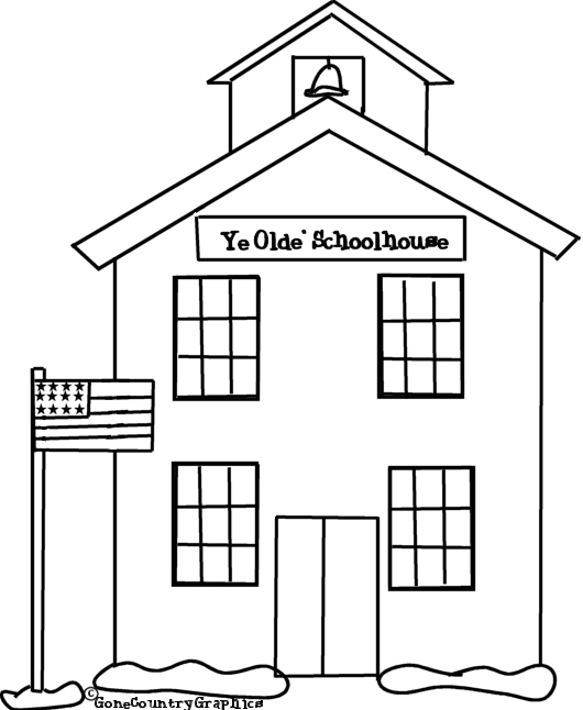 Coloring page: School (Buildings and Architecture) #66822 - Free Printable Coloring Pages