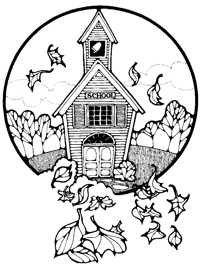 Coloring page: School (Buildings and Architecture) #66840 - Free Printable Coloring Pages