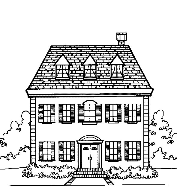 Coloring page: School (Buildings and Architecture) #66844 - Free Printable Coloring Pages