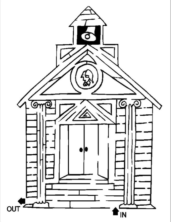 Coloring page: School (Buildings and Architecture) #66847 - Free Printable Coloring Pages