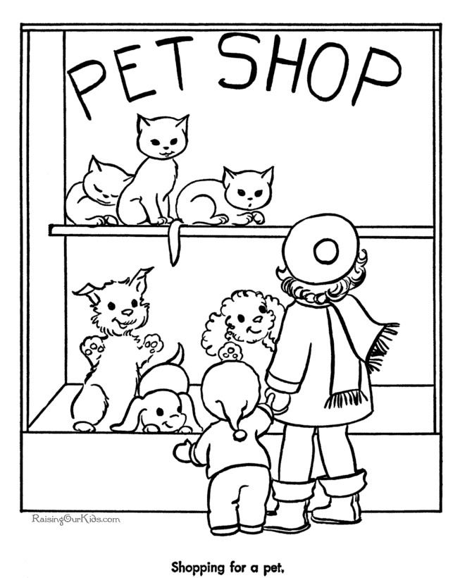 Coloring page: Shop (Buildings and Architecture) #23373 - Free Printable Coloring Pages