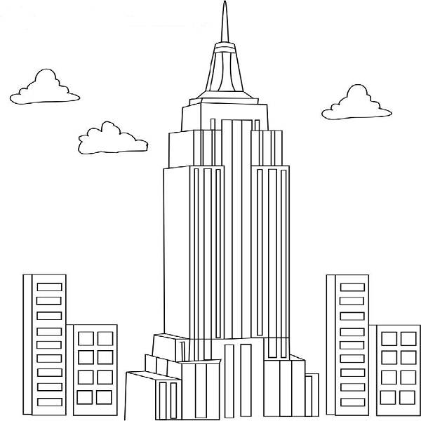 Coloring page: Skyscraper (Buildings and Architecture) #65786 - Free Printable Coloring Pages