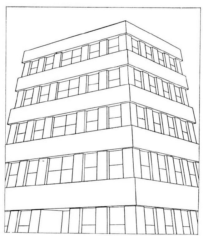 Coloring page: Skyscraper (Buildings and Architecture) #65817 - Free Printable Coloring Pages