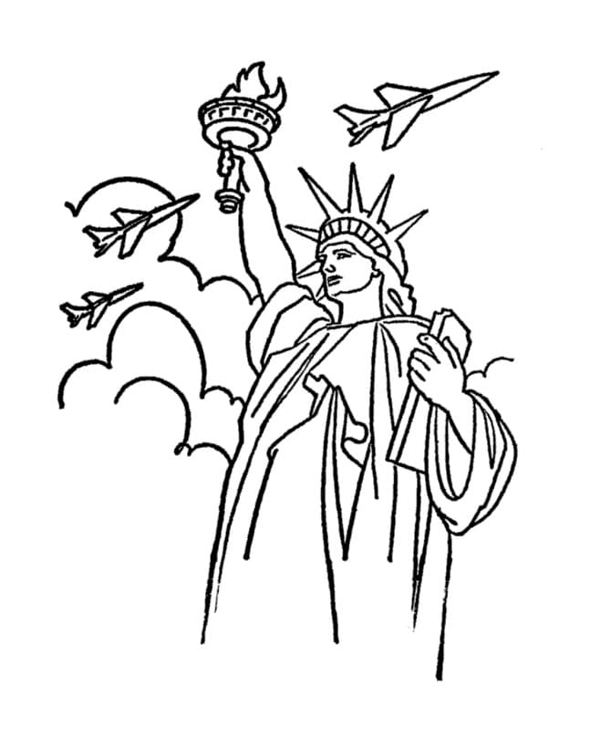 Free printable Statue of Liberty coloring page #218903 from Buildings and Architecture collection