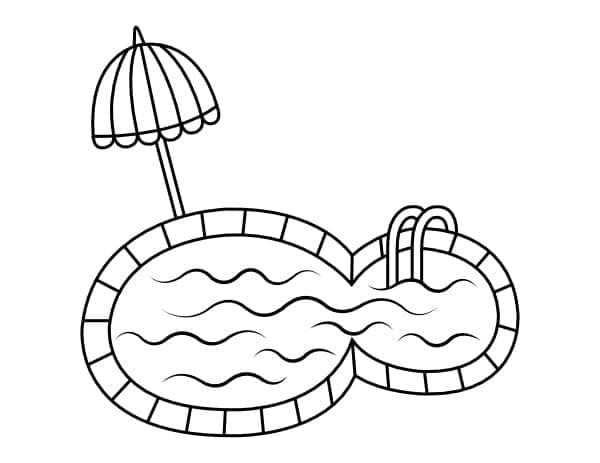 Free printable Swimming Pool coloring page #186057 from Buildings and Architecture collection