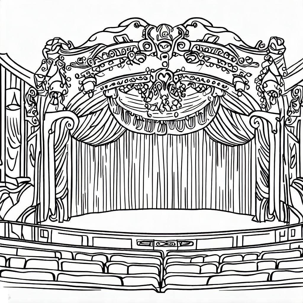 Free printable Theater coloring page #185901 from Buildings and Architecture collection