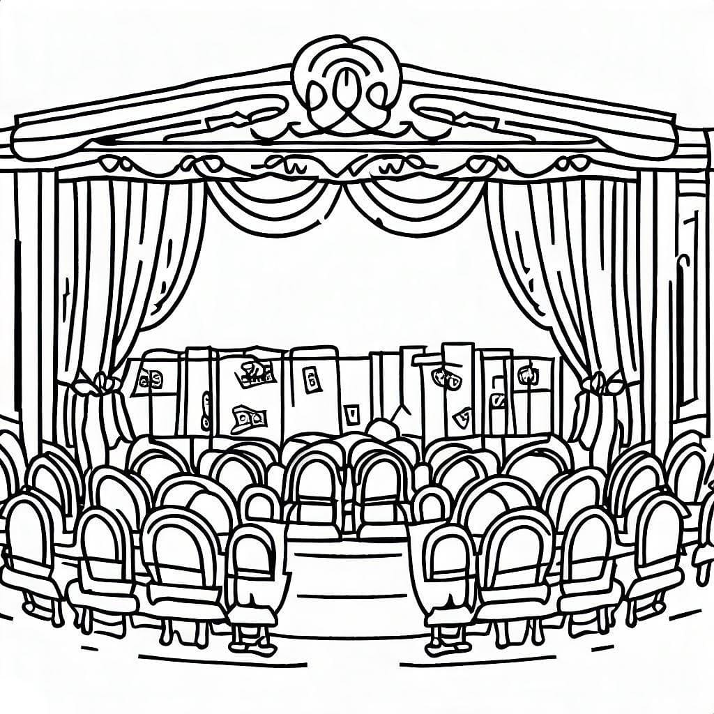 Free printable Theater coloring page #185906 from Buildings and Architecture collection
