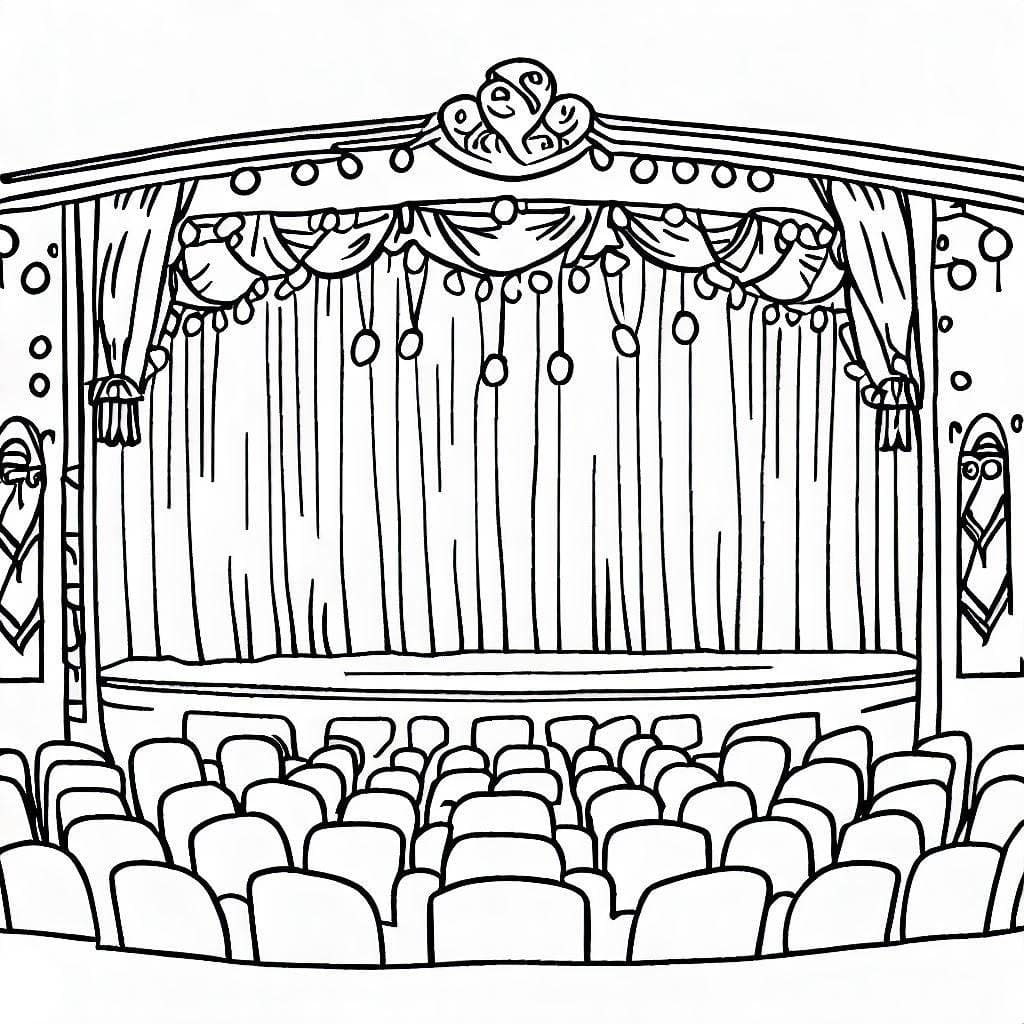 Free printable Theater coloring page #185907 from Buildings and Architecture collection Free printable Theater coloring page #185907 from Buildings and Architecture collection