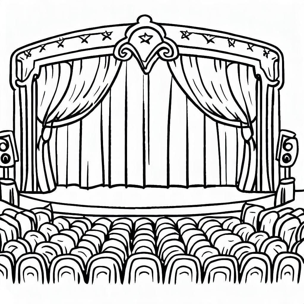Free printable Theater coloring page #185914 from Buildings and Architecture collection Free printable Theater coloring page #185914 from Buildings and Architecture collection
