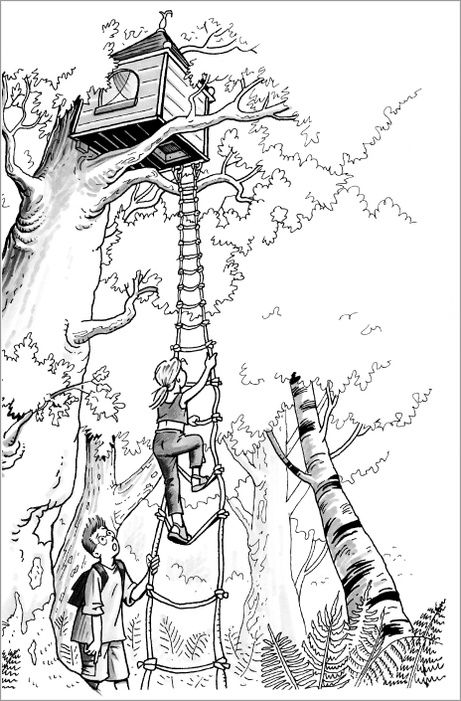 Coloring page: Tree House (Buildings and Architecture) #66031 - Printable coloring pages