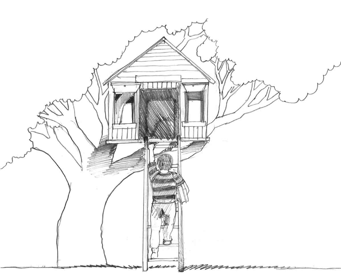 Coloring page: Tree House (Buildings and Architecture) #66050 - Free Printable Coloring Pages